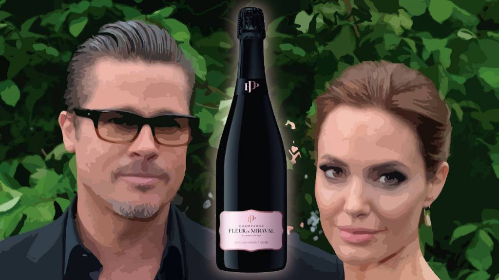 Brad Pitt y Angelina Jolie, socios en el Fleur de Miraval. Ilustración Jordi Català