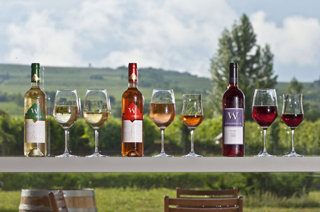 Selección de vinos de la región de Villany.