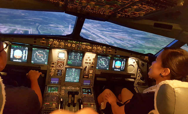 La experiencia de volar es casi real. Foto: Thai Airways