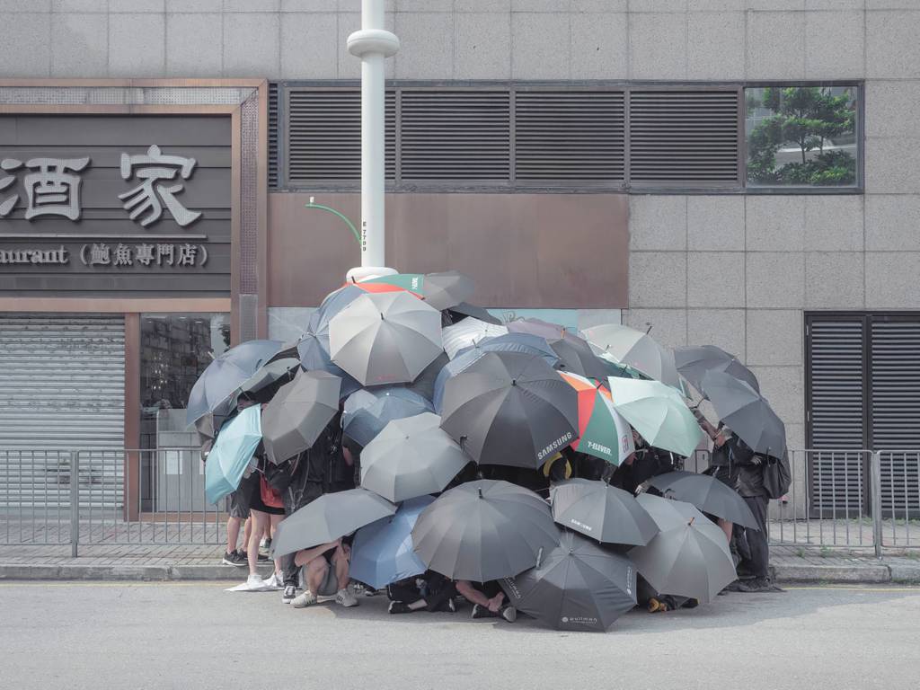 Thaddé Comar y las protestas en Hong Kong. Foto: Getxophoto