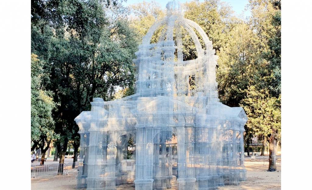 La escultura efímera de Edoardo Tresoldi. Foto: Simón d'Exea