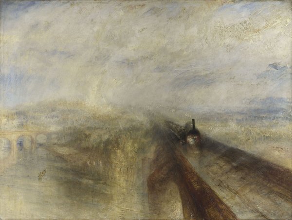 'Lluvia, vapor y velocidad', obra del período industrial de Turner. Foto: Tate Britain
