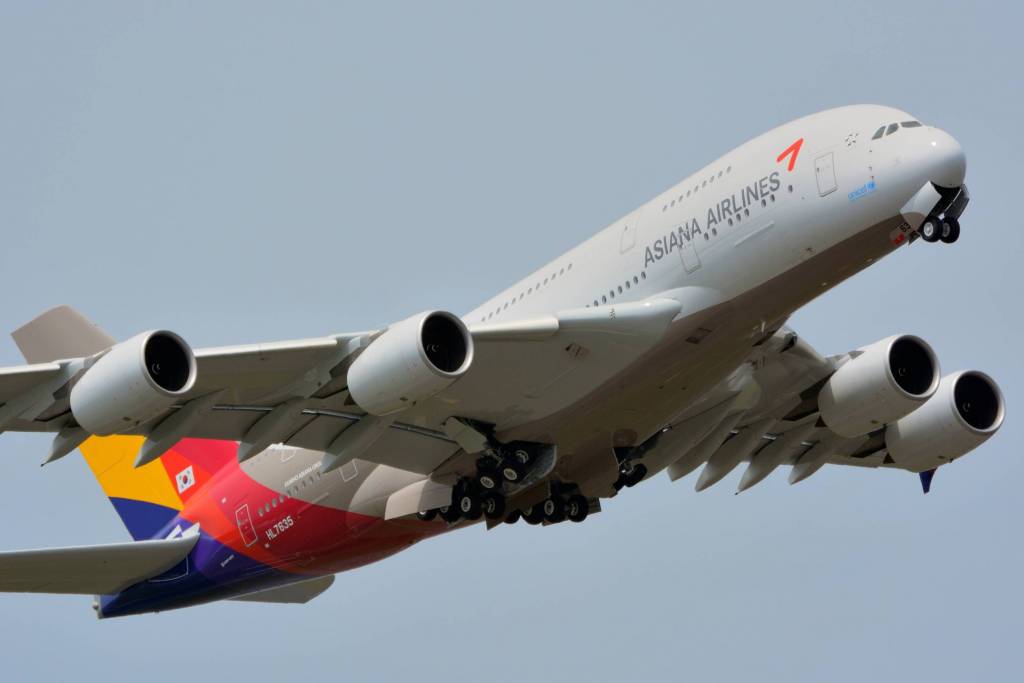 Despegue de un A380-800 de Asiana Airlines. Foto: Wikipedia