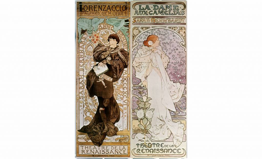 Alphonse Mucha y su arte en los carteles. Foto: Alamy-Editorial Pavilion