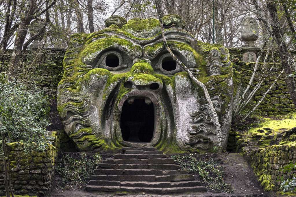 Cabeza de Orco, en Bomarzo. Foto Aurelio Candido