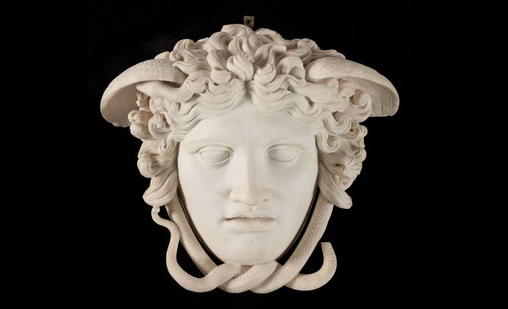 Cabeza de medusa, de autor anónimo, siglos siglos XVII-XVIII Foto Museo Nacional del Prado