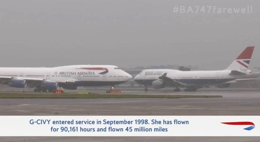 Frente a frente, los dos últimos Jumbos de British Airways