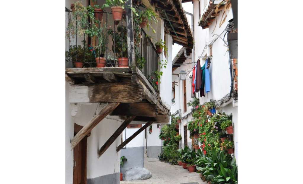 Casas tradicionales en Hervás. Foto Valle del Ambroz