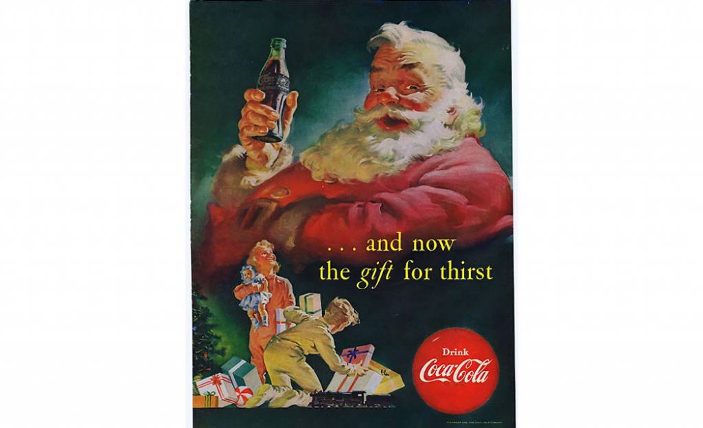 El Santa Claus inventado por Coca-Cola. Foto: Alamy-Editorial Pavilion