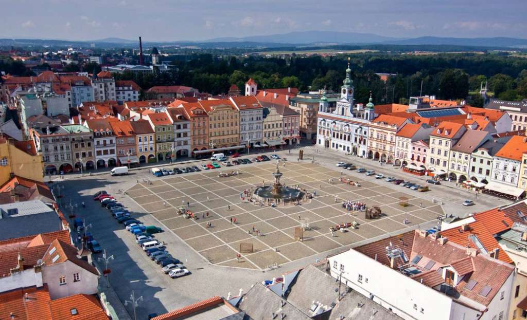 Centro de České Budějovice Foto Turismo de la República Checa