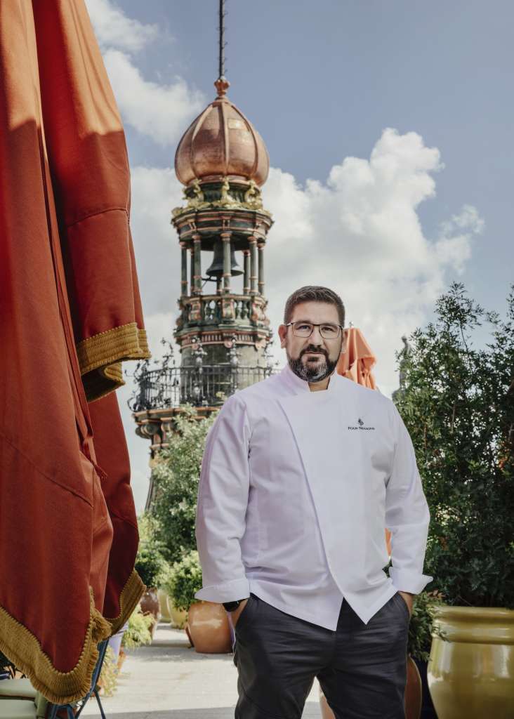 Dani García en la terraza del restaurante en el Four Seasons. Foto ©Óscar Romero