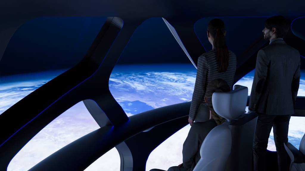Los pasajeros disfrutarán de la experiencia desde una cápsula presurizada. Foto EOS-X Space.