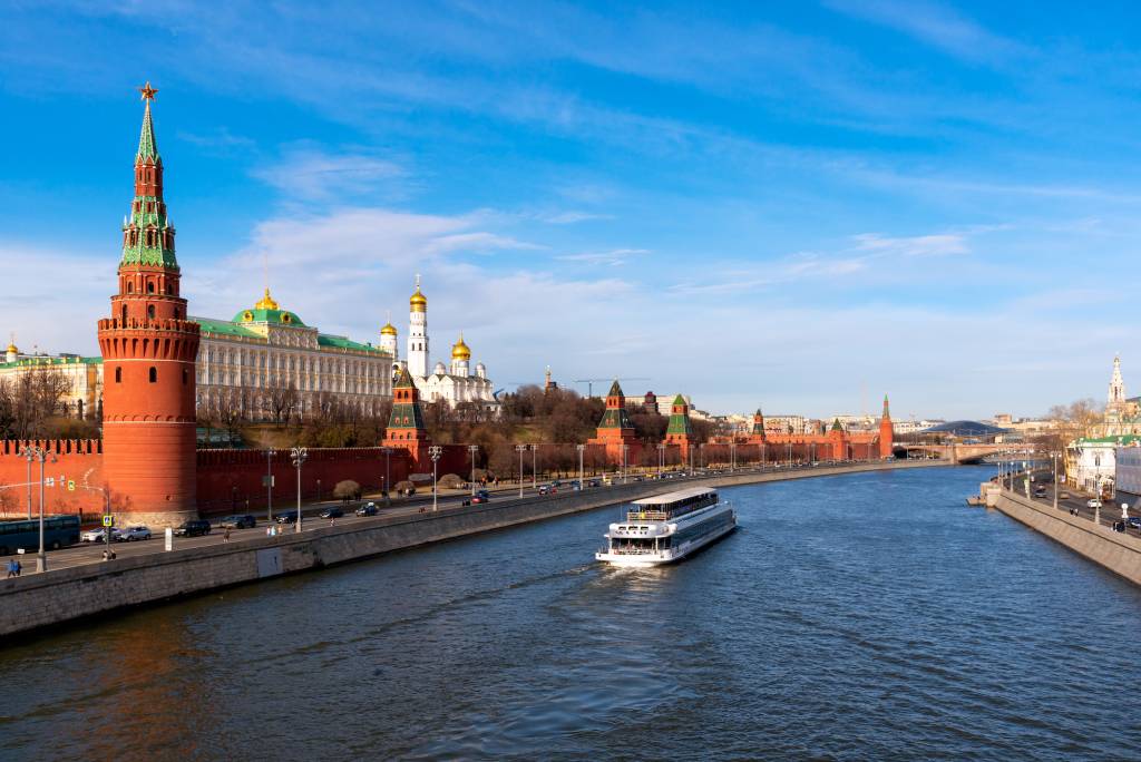El Kremlin desde el río Moscova. Foto: Getty Images.