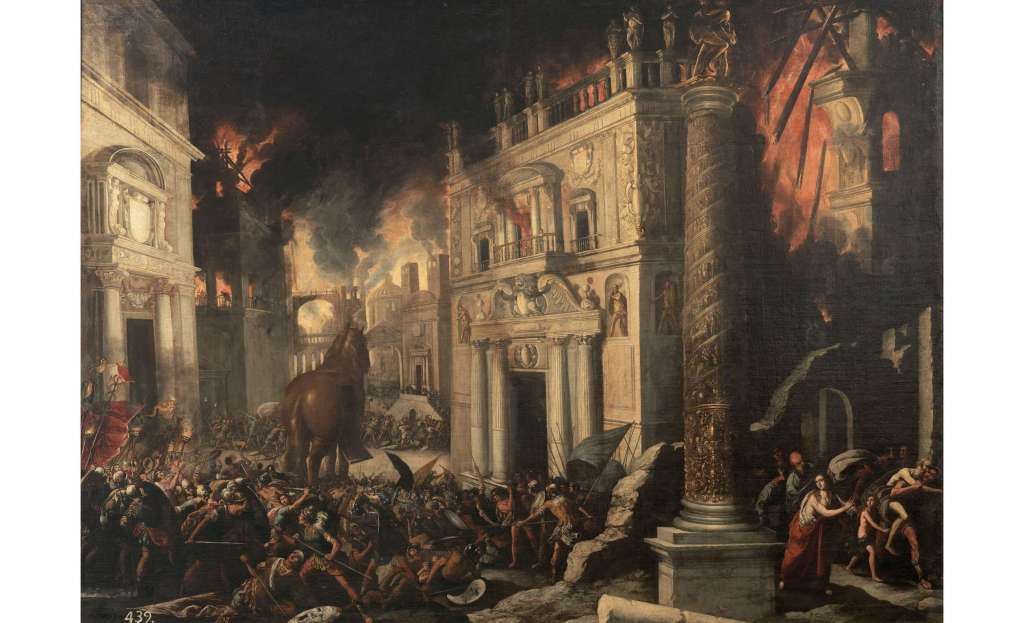 El-incendio-de-Troya,-óleo-de-Francisco-Collantes-Foto-Museo-Nacional-de-El-Prado