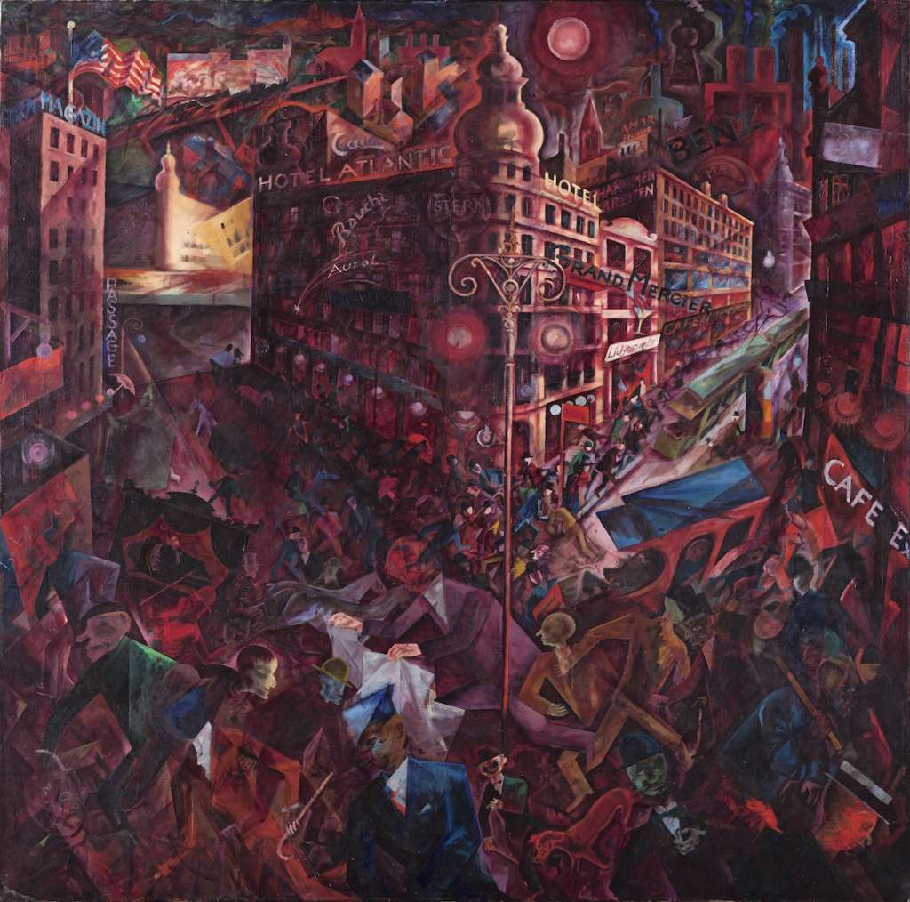 Metrópolis, George Grosz. Foto: Museo Nacional Thyssen-Bornemisza