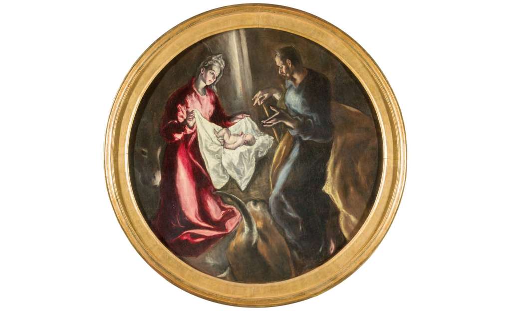 La Natividad, óleo de El Greco. Foto Fundación Hospital Nuestra Señora de la Caridad – Memoria Benéfica de Vega (FUNCAVE)