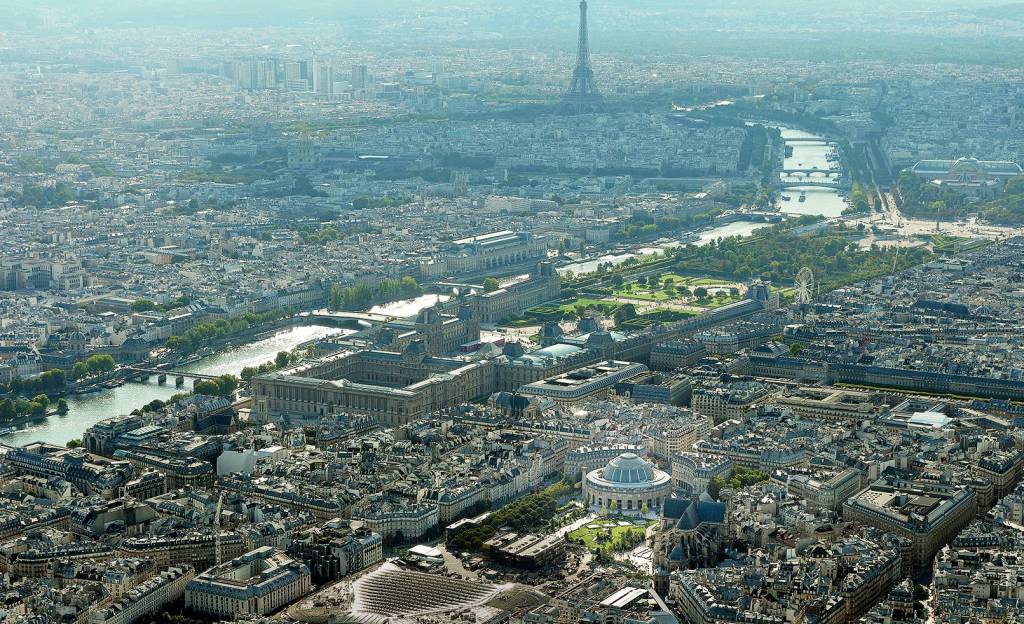 La cúpula del museo resalta en el centro de París Foto Museo de la Colección Pinault