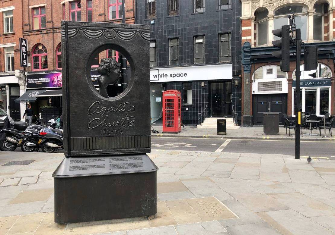 Busto de Agatha Christie en Londres. Foto: Visit Britain