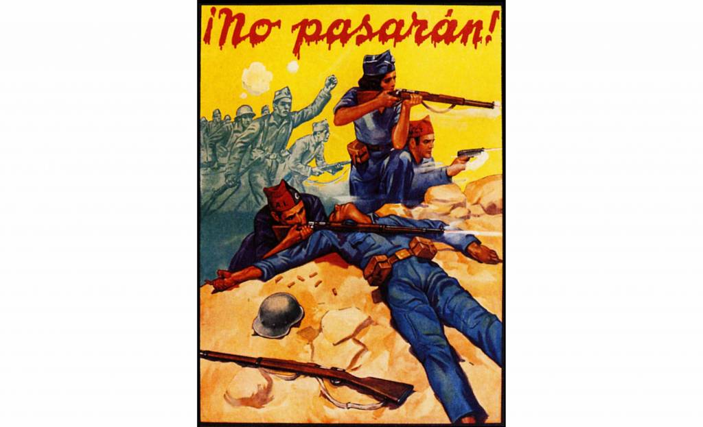 'No pasarán', cartel de la Guerra Civil española. Foto: Alamy-Editorial Pavilion