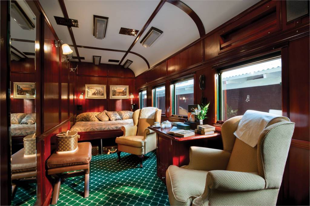 Vista de la suite Royal. Foto: Rovos Rail