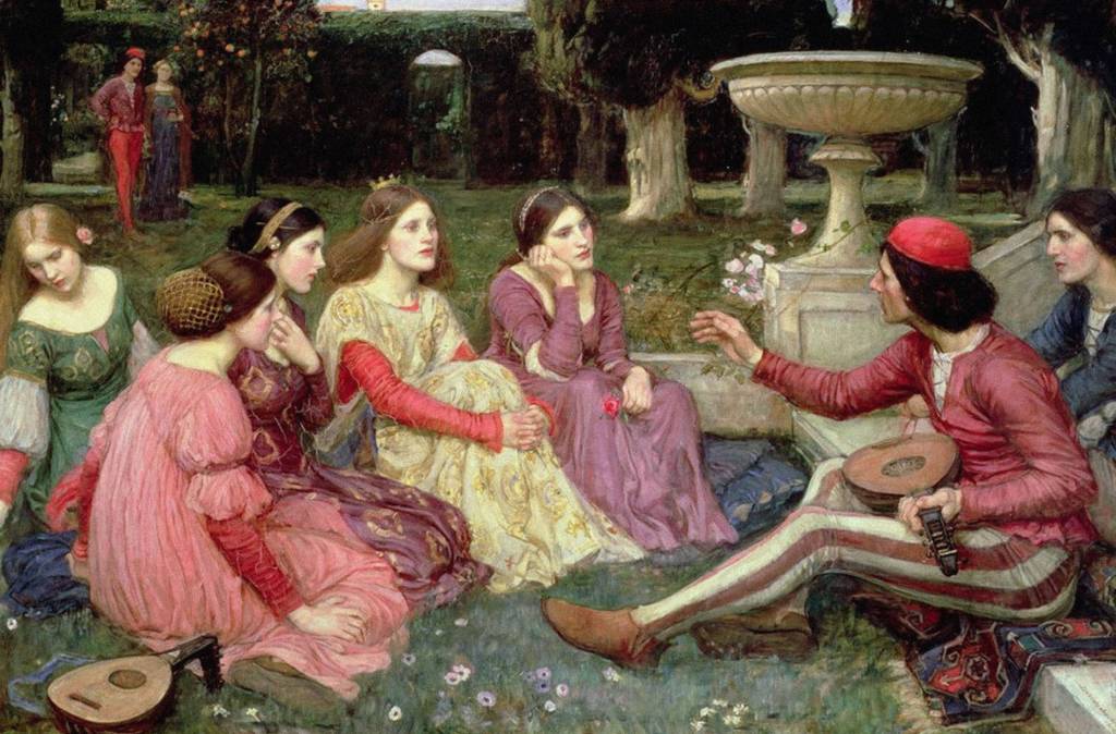 The Decameron de John William Waterhouse