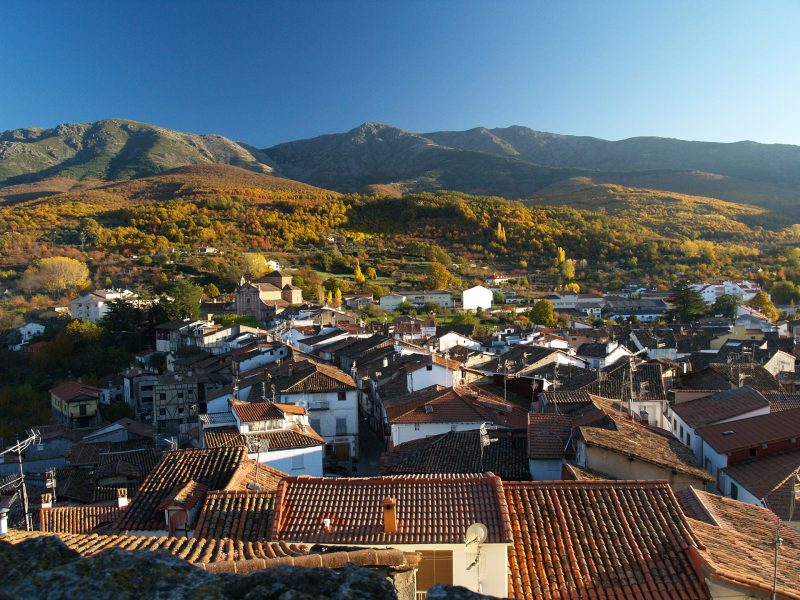 Vista aérea de Hervás Foto Valle del Ambroz