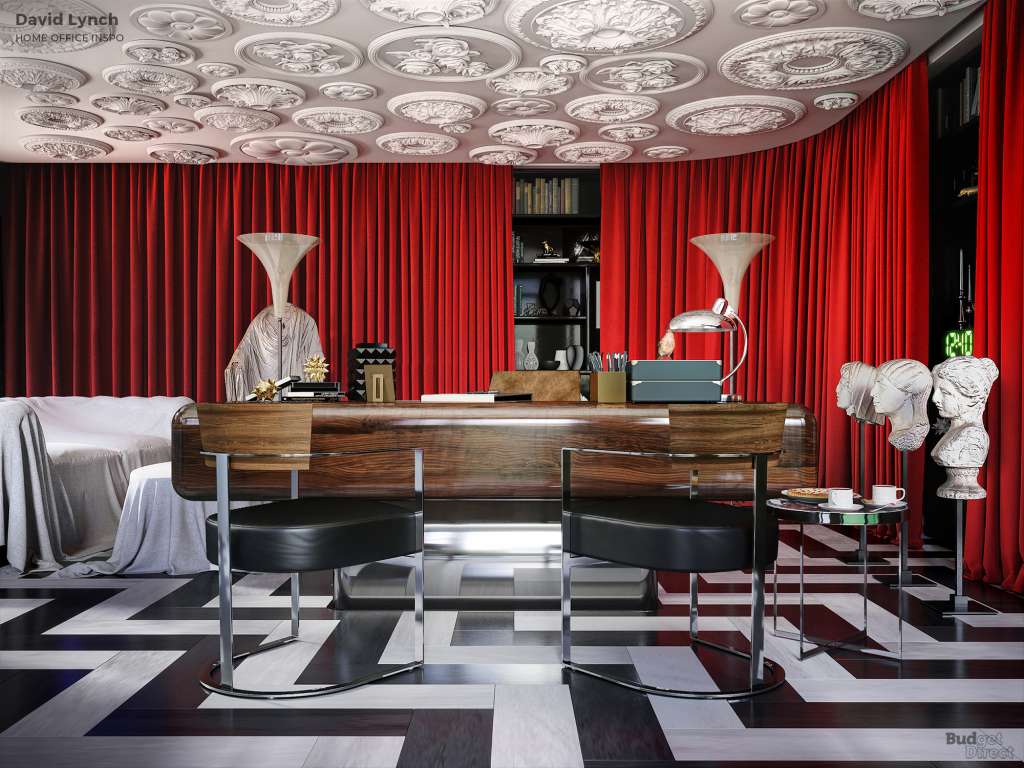 Así sería el espacio de trabajo de David Lynch. Foto: Budget Direct