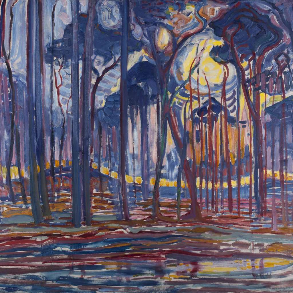 Bosque cerca de Oele, de Mondrian Foto Kunstmuseum Den Haag