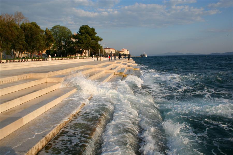 El órgano de Mar, en Zadar. Foto Turismo de Croacia