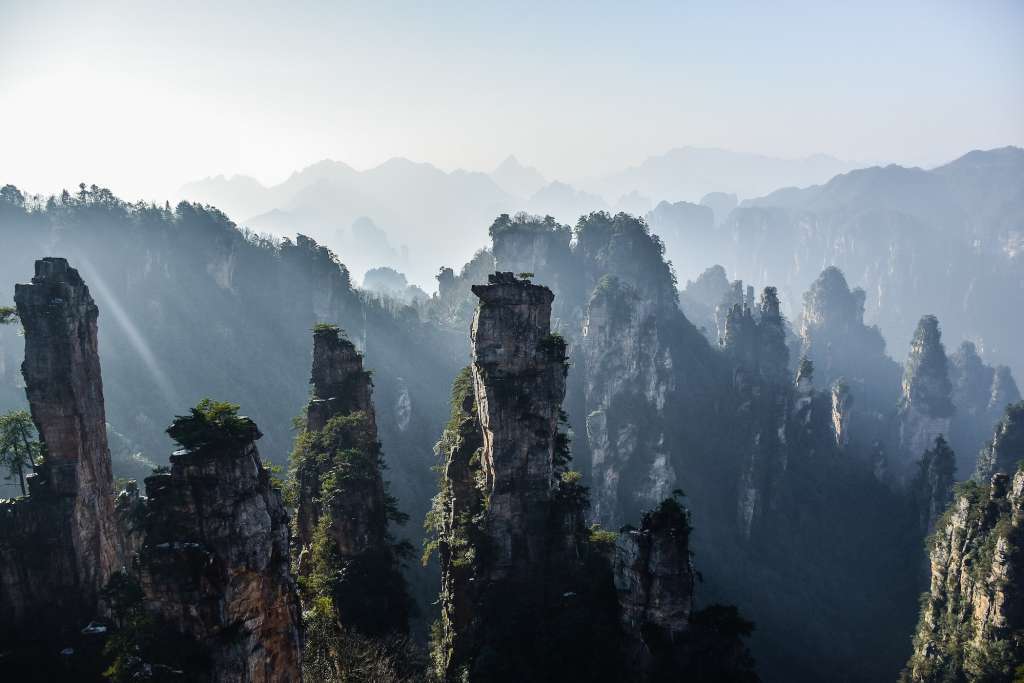 El parque nacional Zhangjiajie. Foto Robynne Hu Unsplash