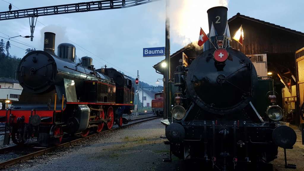 Locomotoras del tren Zurich Oberland