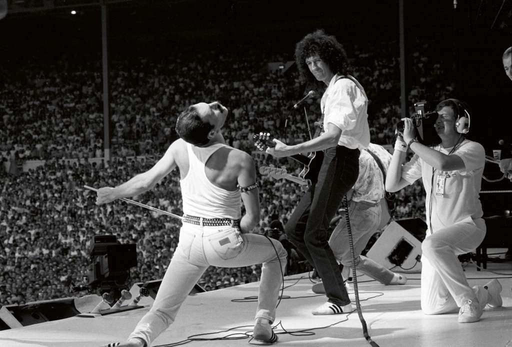 Queen. Live Aid, Wembley Stadium 1985 Foto Neal Preston - Editorial RAP 08