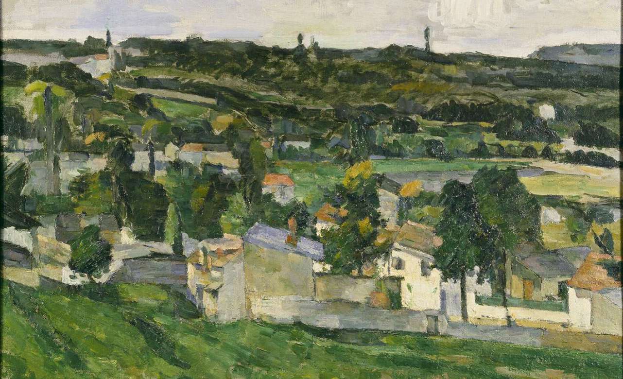 Vista de Auvers-sur-Oise, de Paul Cézanne