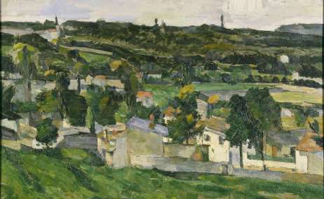 Vista de Auvers-sur-Oise, de Paul Cézanne