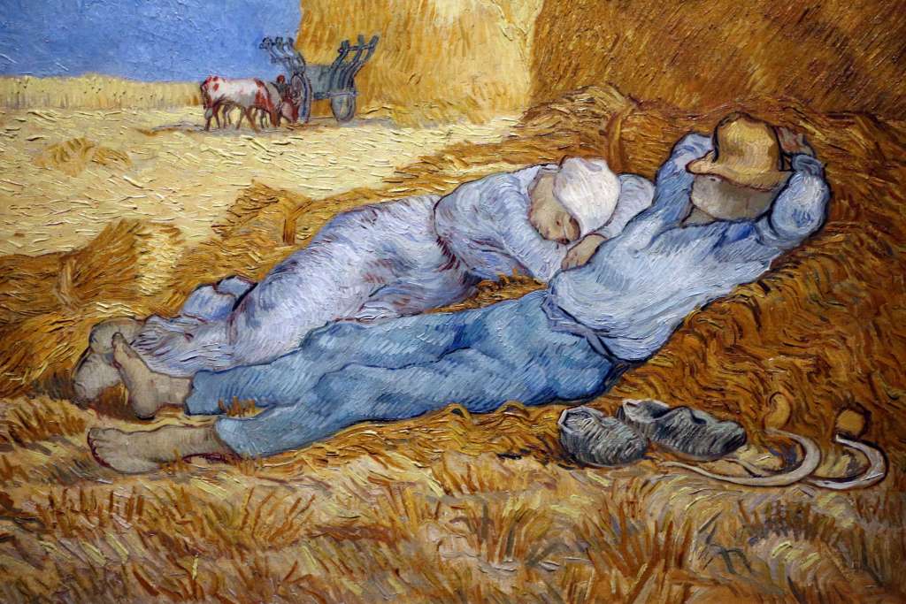 Vincent Van Gogh, La_siesta, 1889-1890. Foto: Wikimedia Commons.