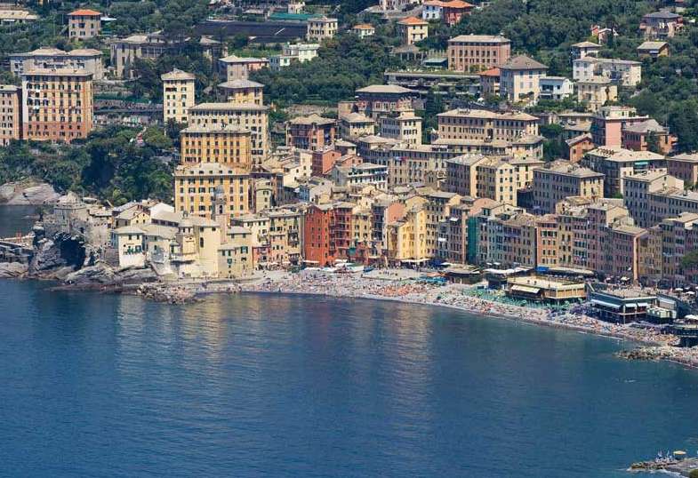 Vista aérea de Camogli