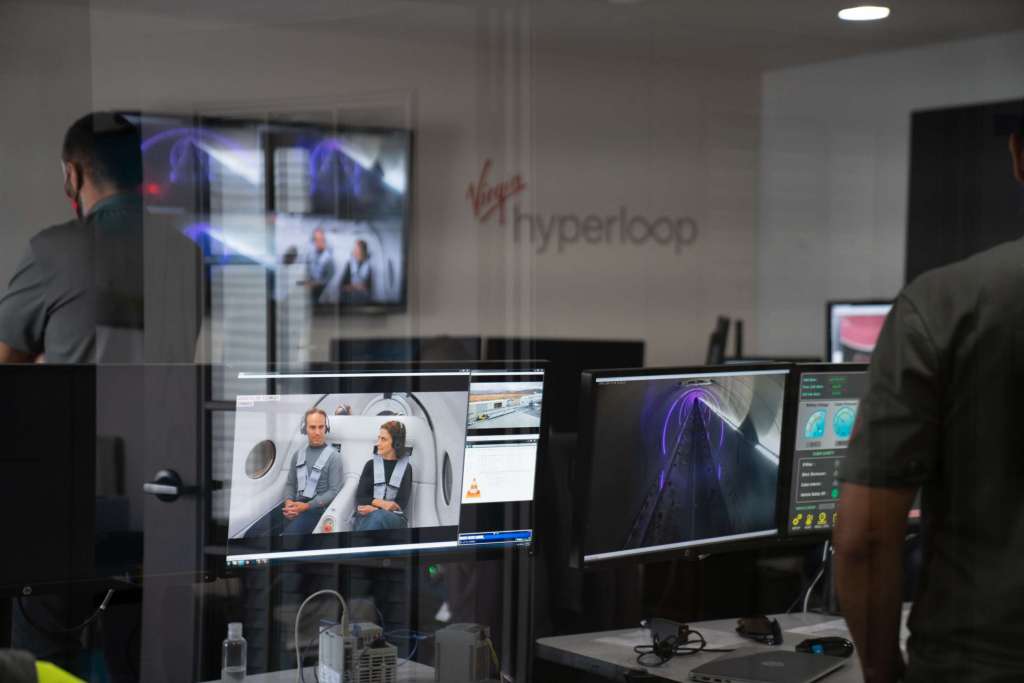 Virgin Hyperloop había realizado 400 pruebas previas, pero nunca con humanos. Foto Virgin Hyperloop