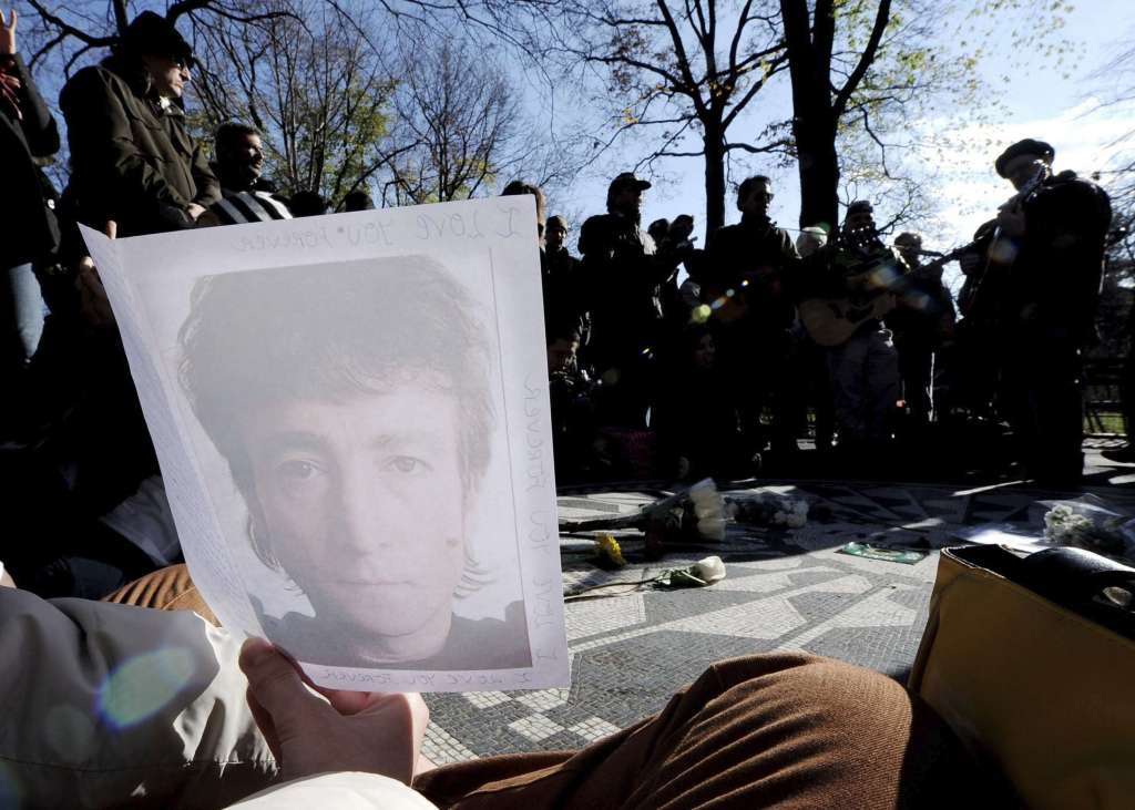 Homenaje en el mosaico 'Imagine', en el Central Park. Foto: EFE