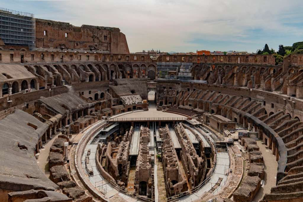 Actualmente el subsuelo del Coliseo permanece a la vista. Foto: Ministerio de Patrimonio y Actividades Culturales de Italia.