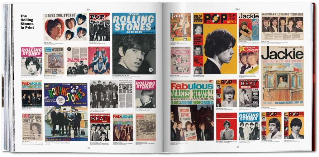 Portadas de revistas con los Stones. Foto: Editorial Taschen