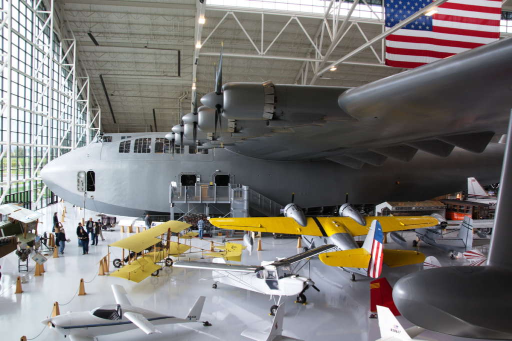 El Spruce Goose en el museo. Foto Jim Culp-Flickr
