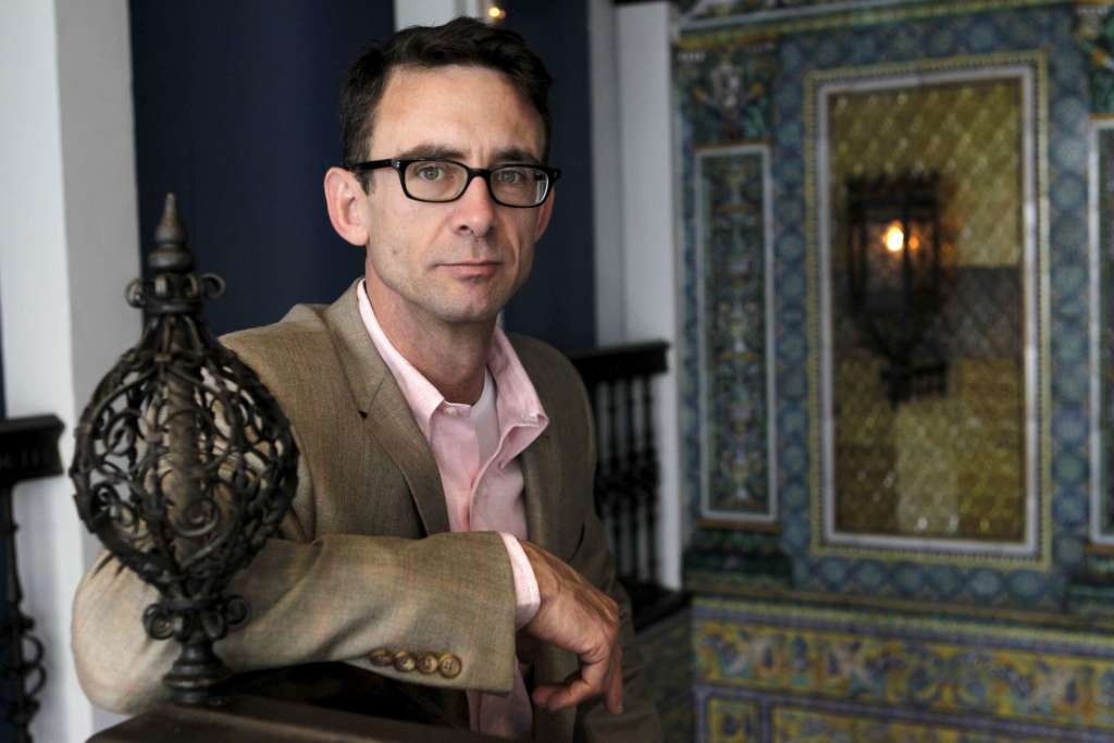 Palahniuk, en una visita a Madrid en 2010. Foto EFE