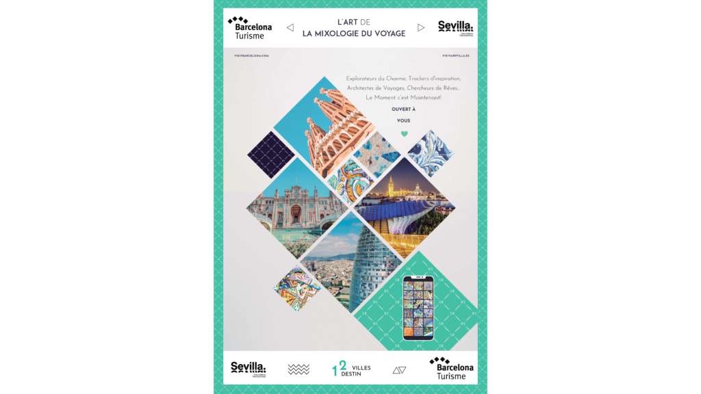 Cartel de promoción de la arquitectura. Foto Turisme de Barcelona