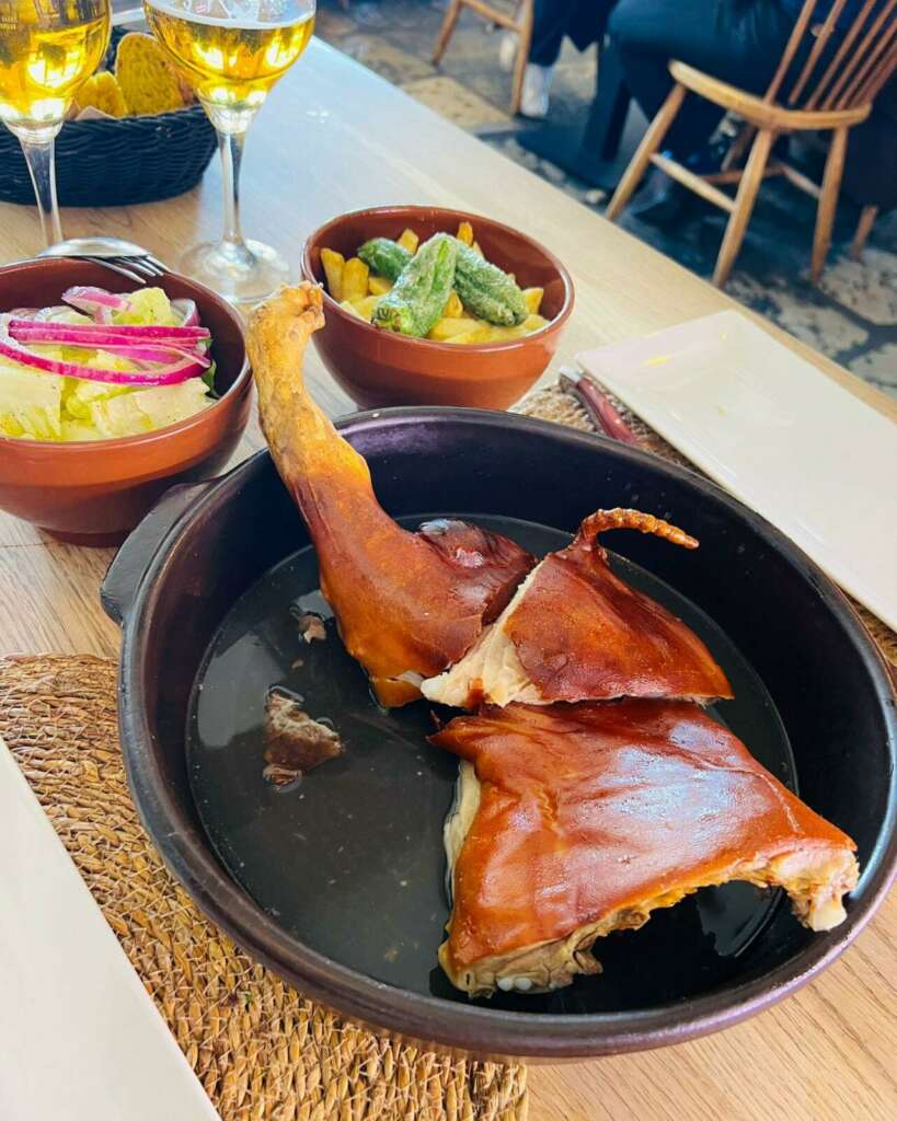 Uno de los platos del asador Puntaparrilla en Cádiz