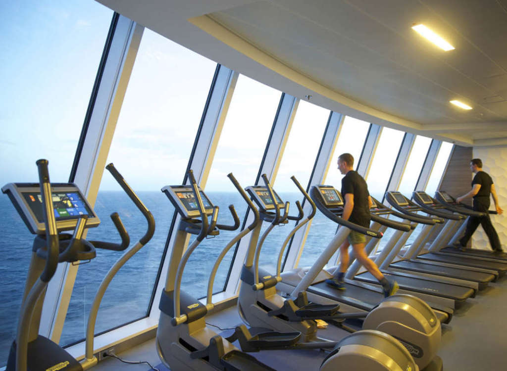 Zona fitness de Quantum of the Seas. Foto Royal Caribbean