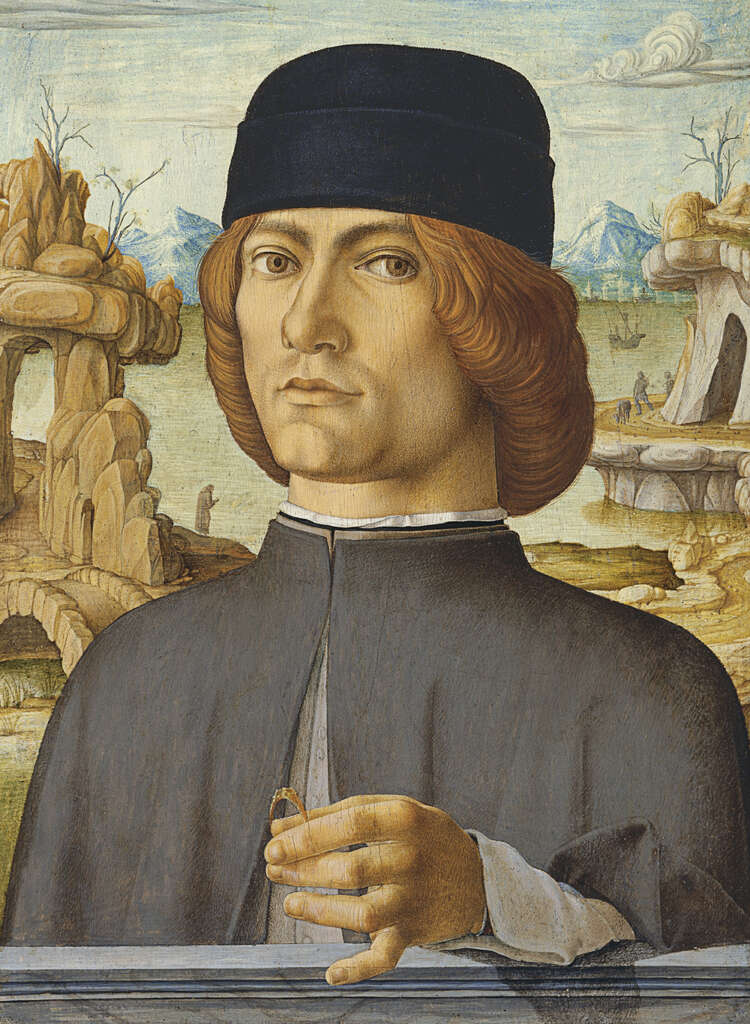 'Hombre con sortija' de Francesco del Cossa. Foto Museo Thyssen-Bornemisza