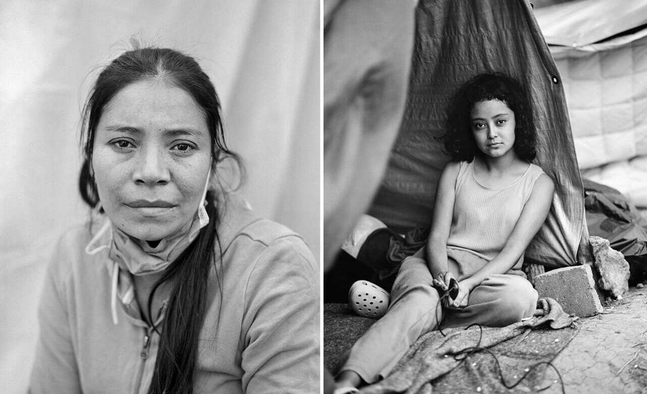 Las miradas de los migrantes. Fotos Adam Ferguson