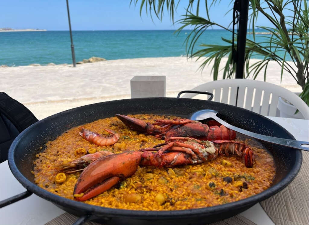 Arroz en el restaurante Maremar en Pinedo