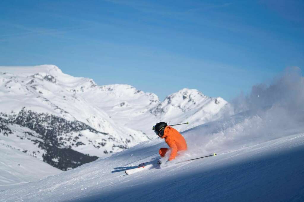 Esquiador en Baqueira-Beret