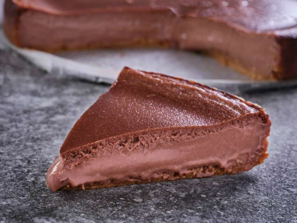 Tarta de queso y chocolate belga de Álex Cordobés.